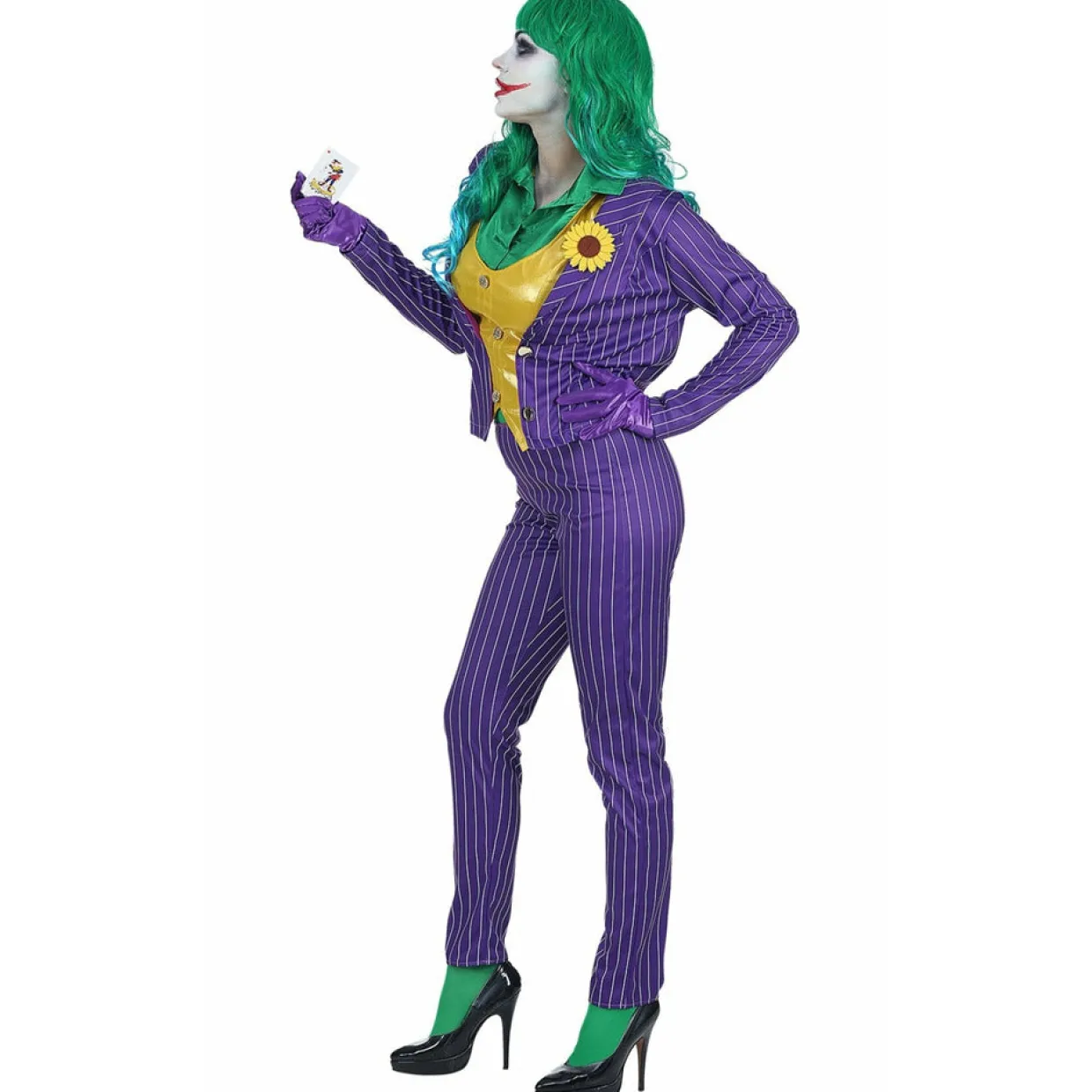 Disfraz XL de Joker chiflado para mujer