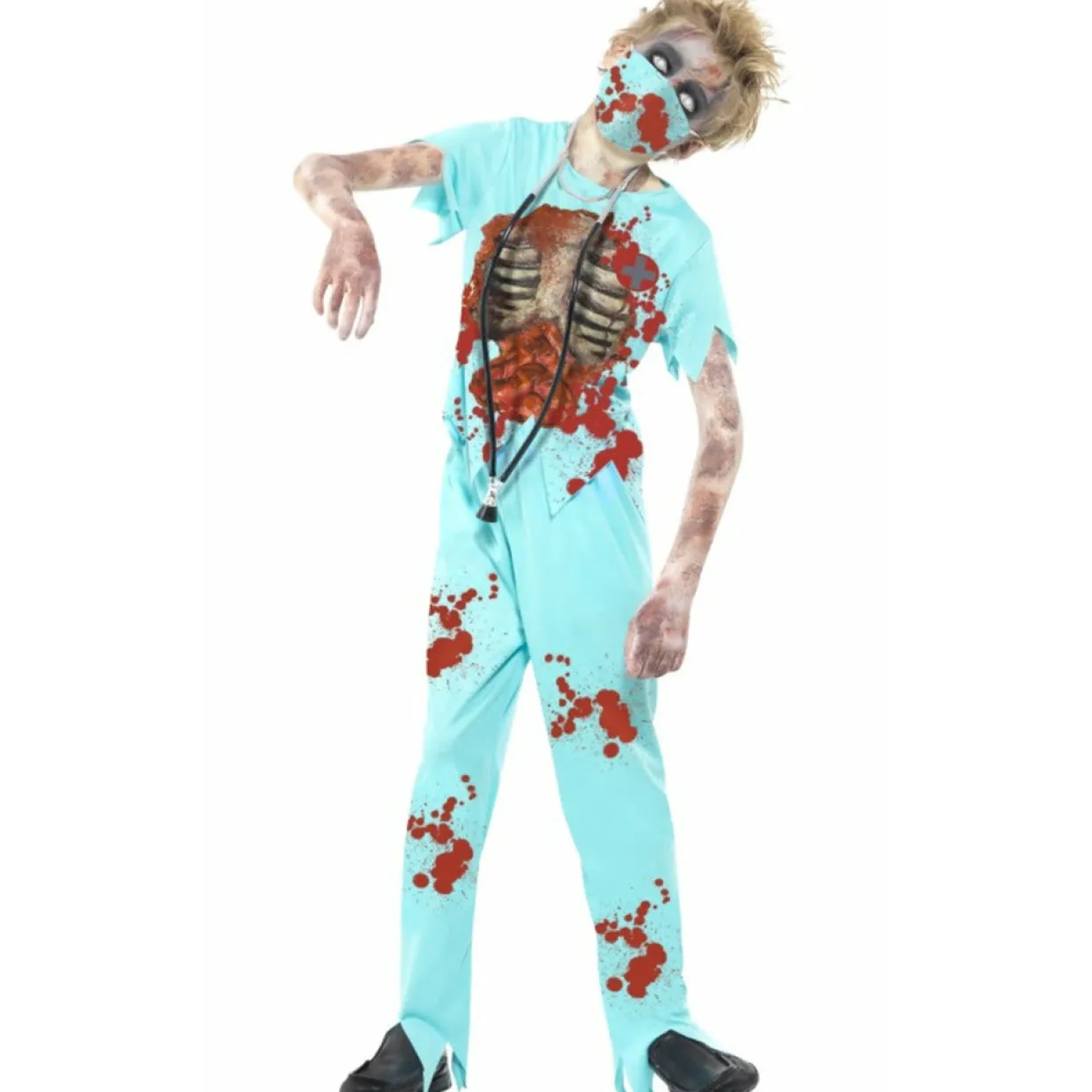 Disfraz Zombie de Cirujano Vísceras infantil