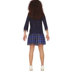 Disfraz Zombie de Colegiala Azul para mujer