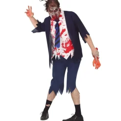 Disfraz Zombie de Colegial Azul para hombre