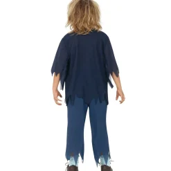 Disfraz Zombie de Colegial Azul para niño