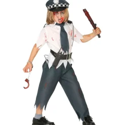 Disfraz Zombie de Policía Picos para niño