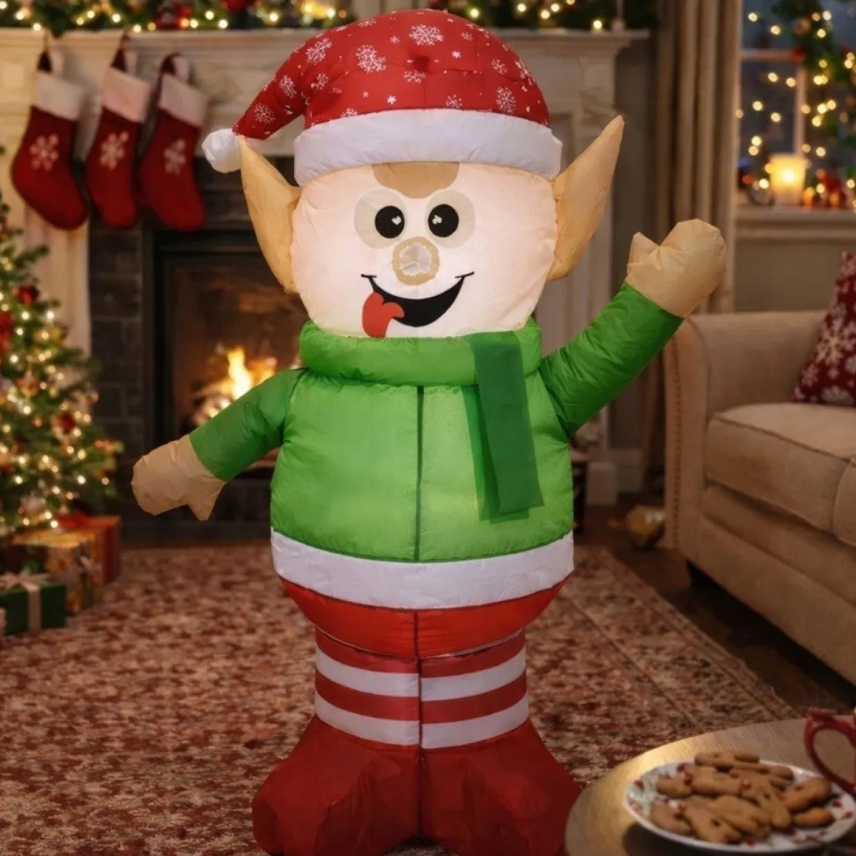 Elfo de Navidad Hinchable