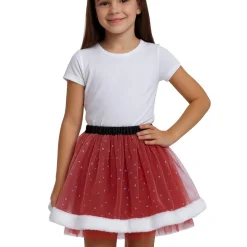 Falda Tutú de Mamá Noel infantil