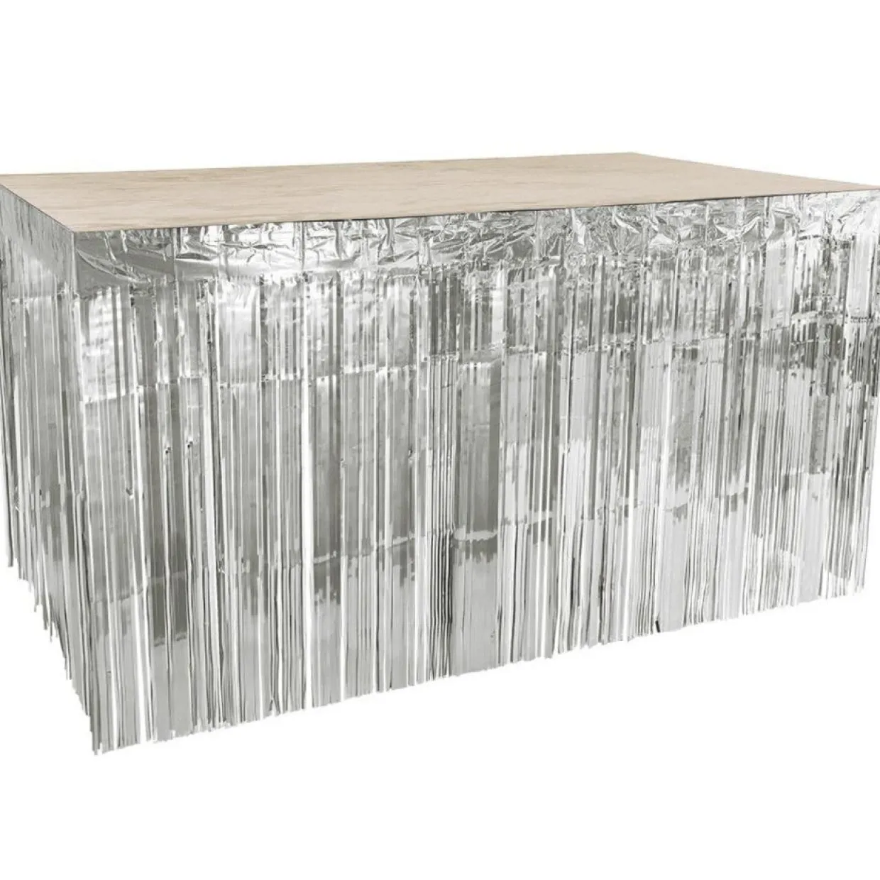Faldón de Mesa Plateado