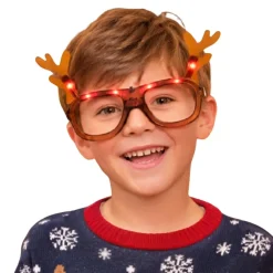 Gafas de Navidad Reno Luminosas