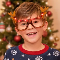 Gafas de Navidad Reno Luminosas
