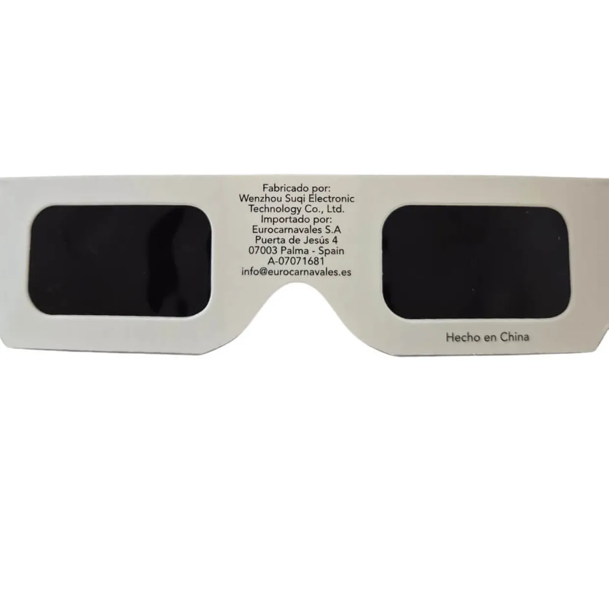 Gafas para Eclipse Solar Homologadas