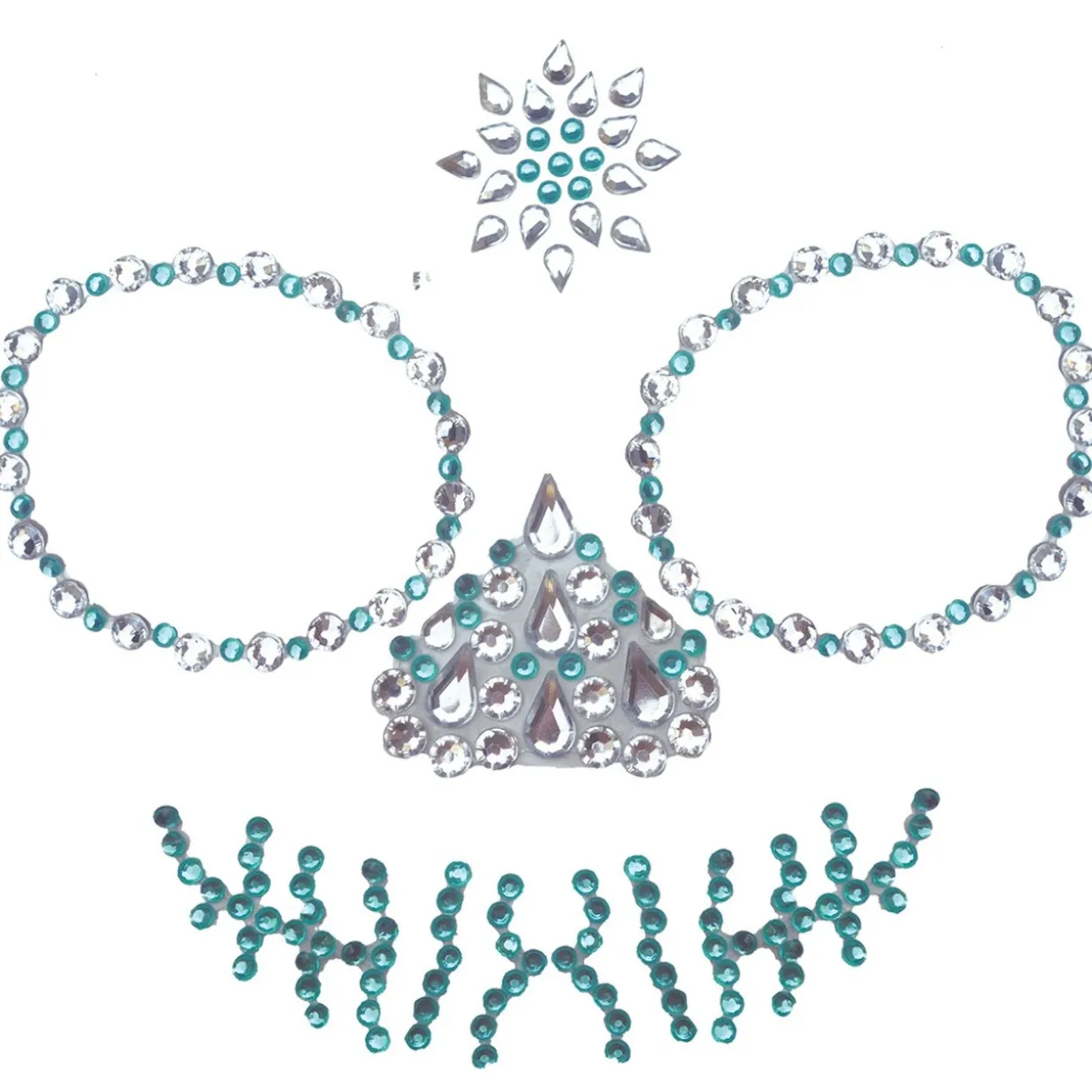 Gemas Glitter Adhesivas Catrina Calavera