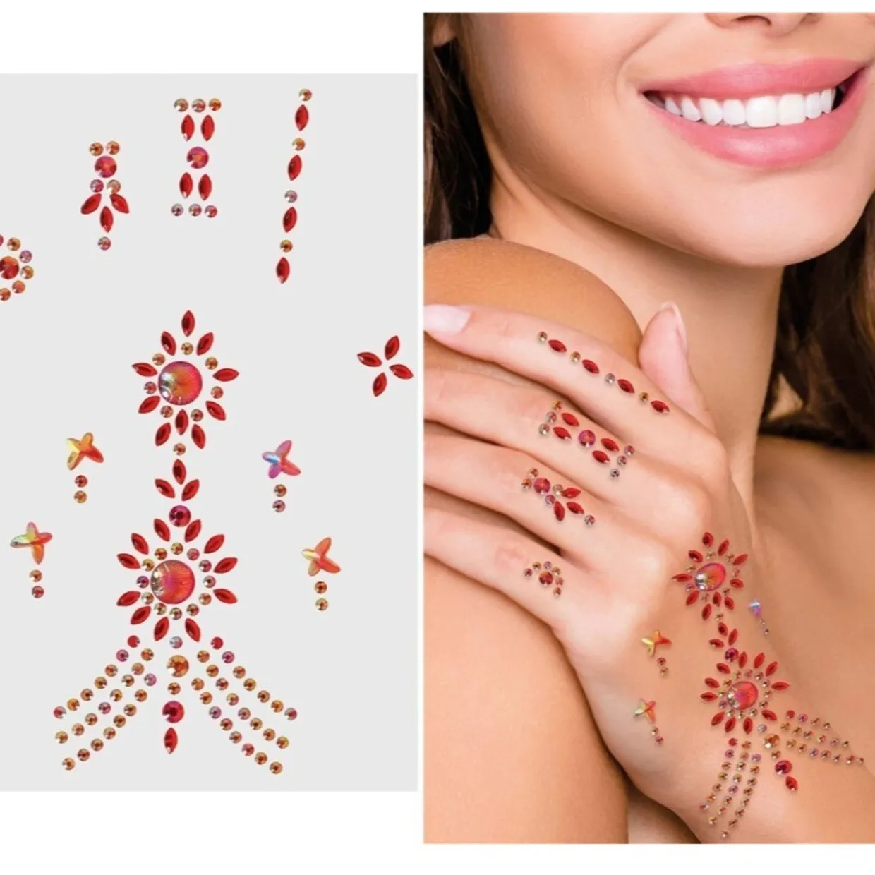 Glitter Rojo para Manos
