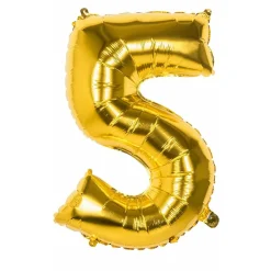 Globo Número 5 Dorado 86cm