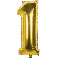 Globo Número 1 Dorado 86cm