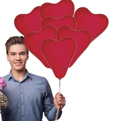 Globos de Corazón Rojo