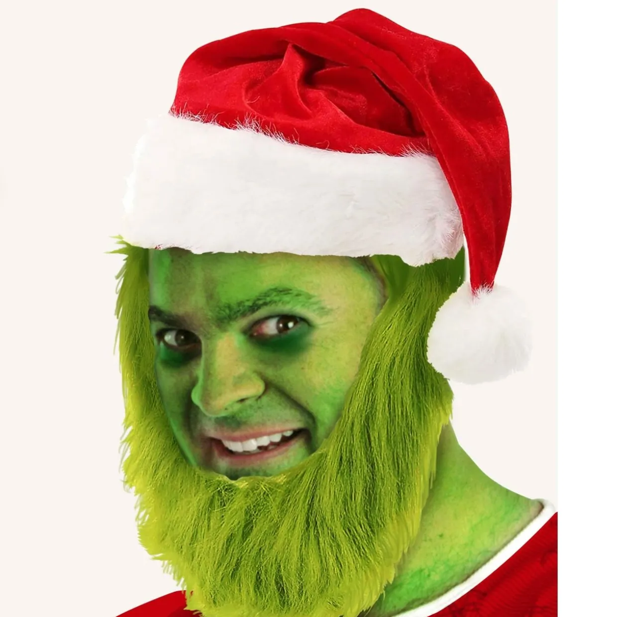 Gorro con Barba de Grinch