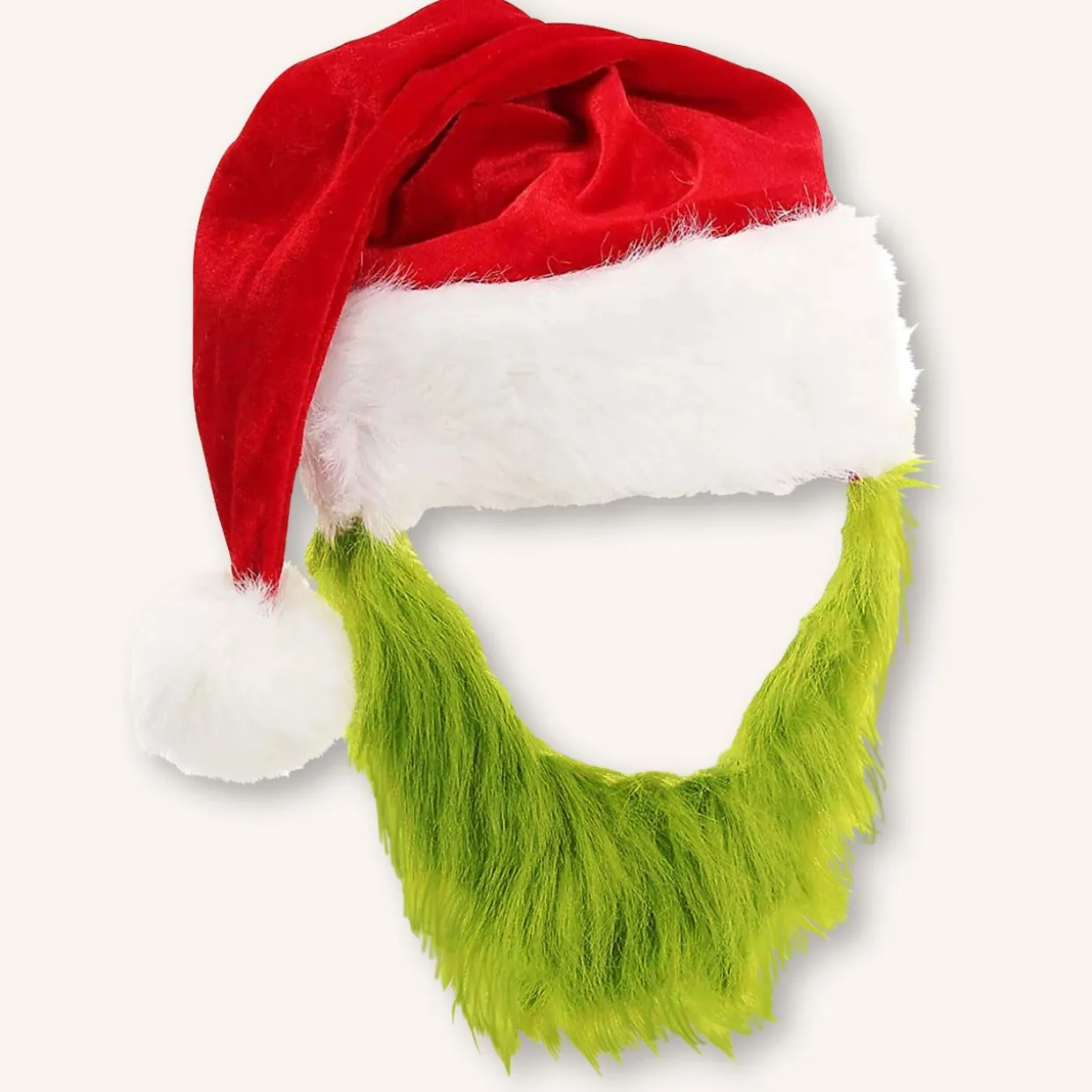 Gorro con Barba de Grinch