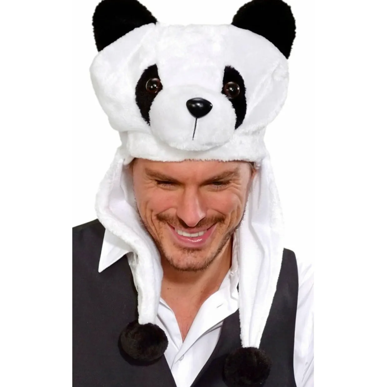 Gorro de Oso Panda Bicolor
