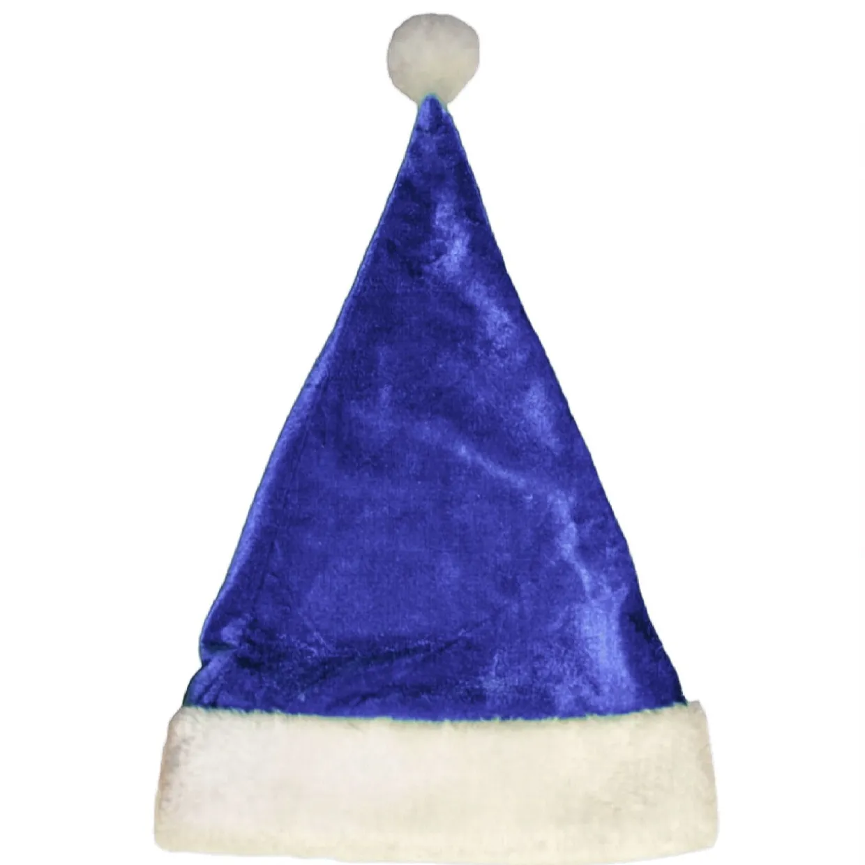 Gorro de Papá Noel Azul Terciopelo infantil