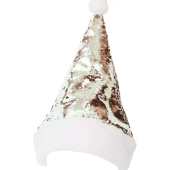 Gorro de Papá Noel Oro y Plata