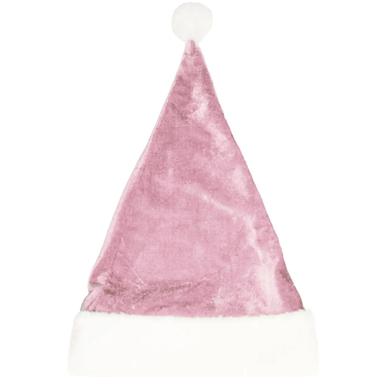 Gorro de Papá Noel Rosa Terciopelo