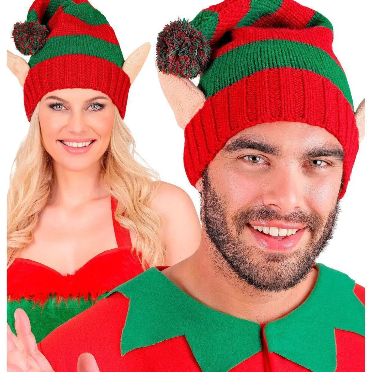 Gorro de Punto de Elfo con Orejas