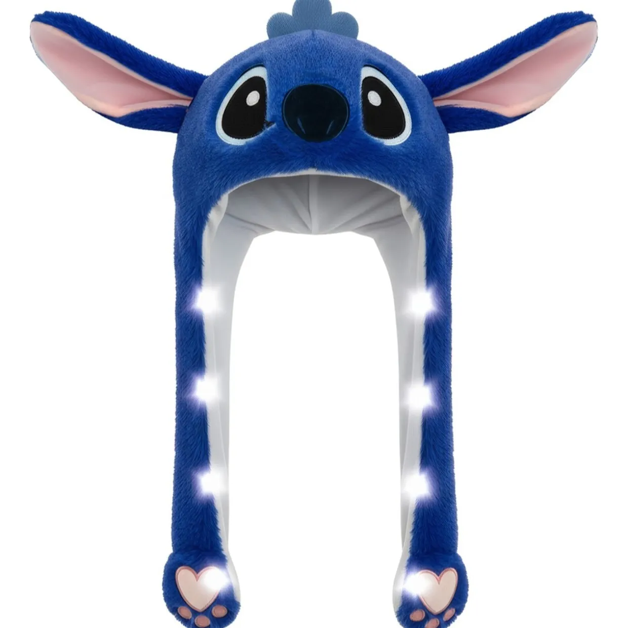 Gorro de Stitch Azul con Orejas Móviles y luz
