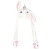 Gorro de Unicornio Blanco con Orejas Móviles