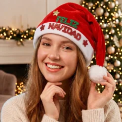 Gorro Feliz Navidad Rojo