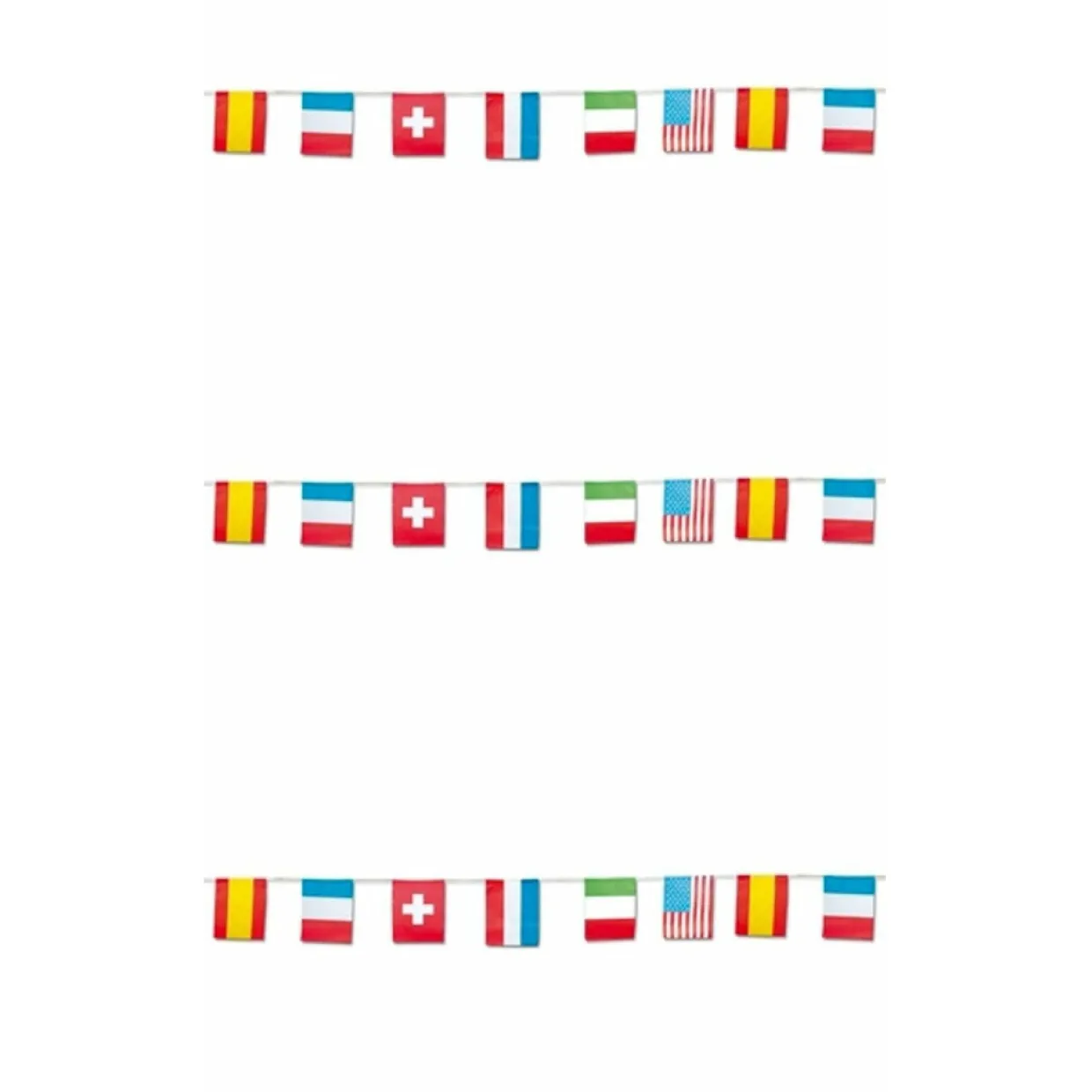 Guirnalda de Banderines Internacionales Papel