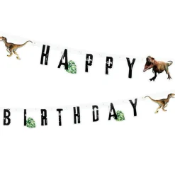 Guirnalda Dinosaurio Rex de Cumpleaños