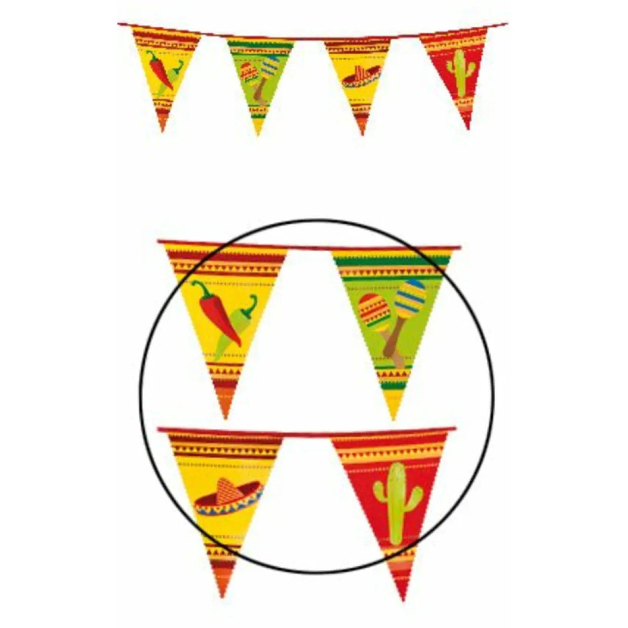Guirnalda Mexicana Triángulos
