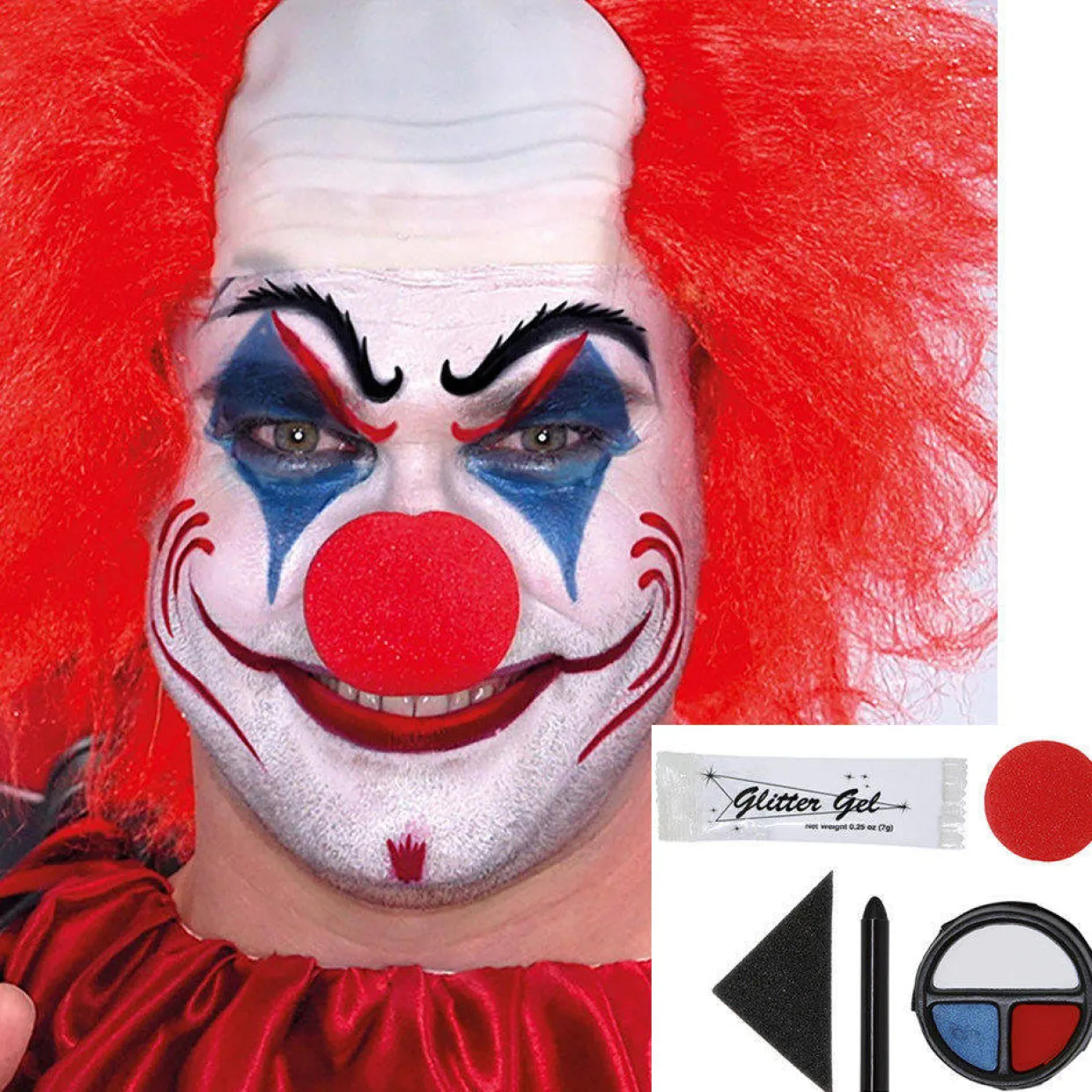 Kit de Maquillaje de Payaso con Nariz