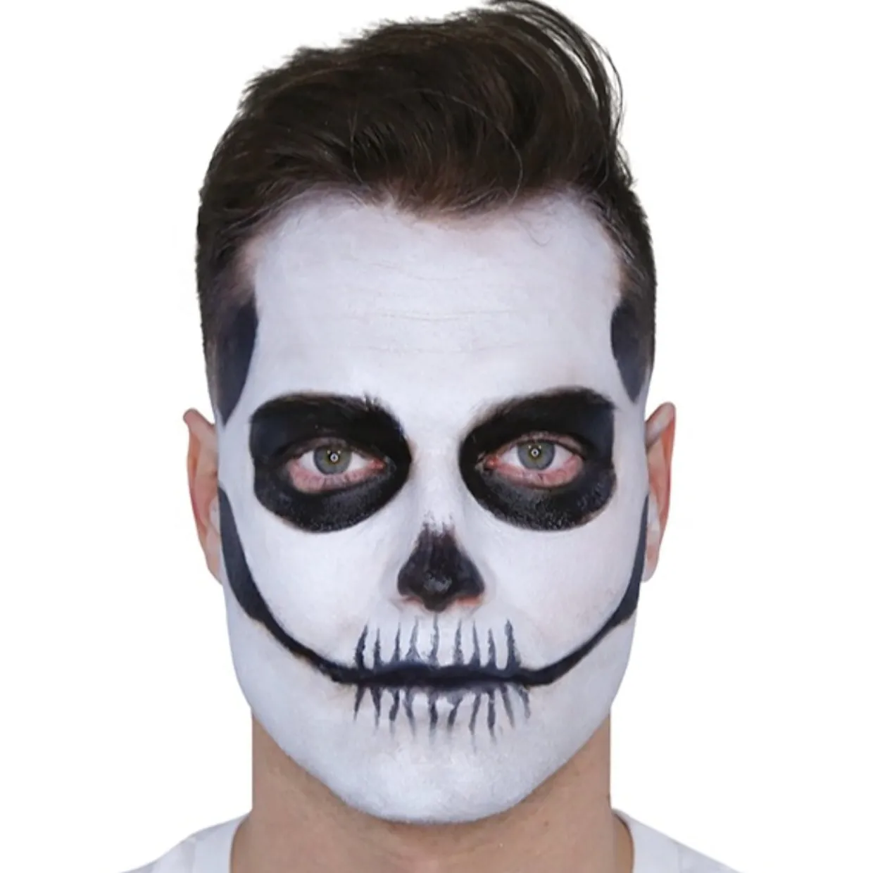 Kit de Maquillaje Esqueleto Blanco y Negro