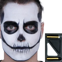 Kit de Maquillaje Esqueleto Blanco y Negro