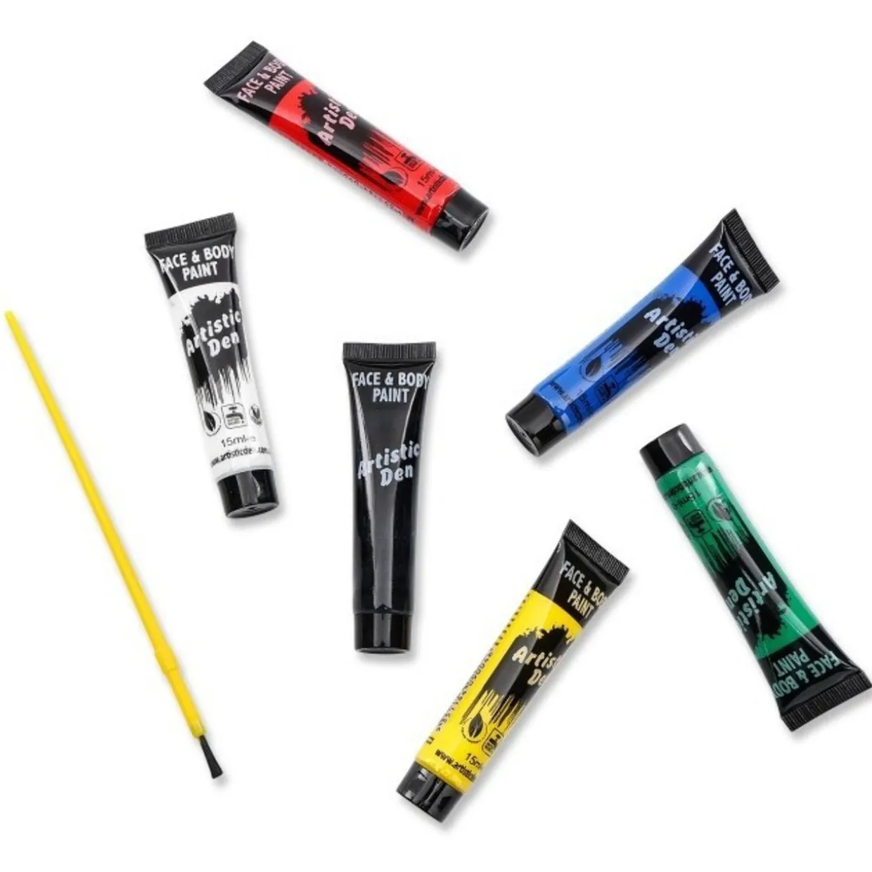 Kit de 6 Tubos de Maquillaje y Pincel