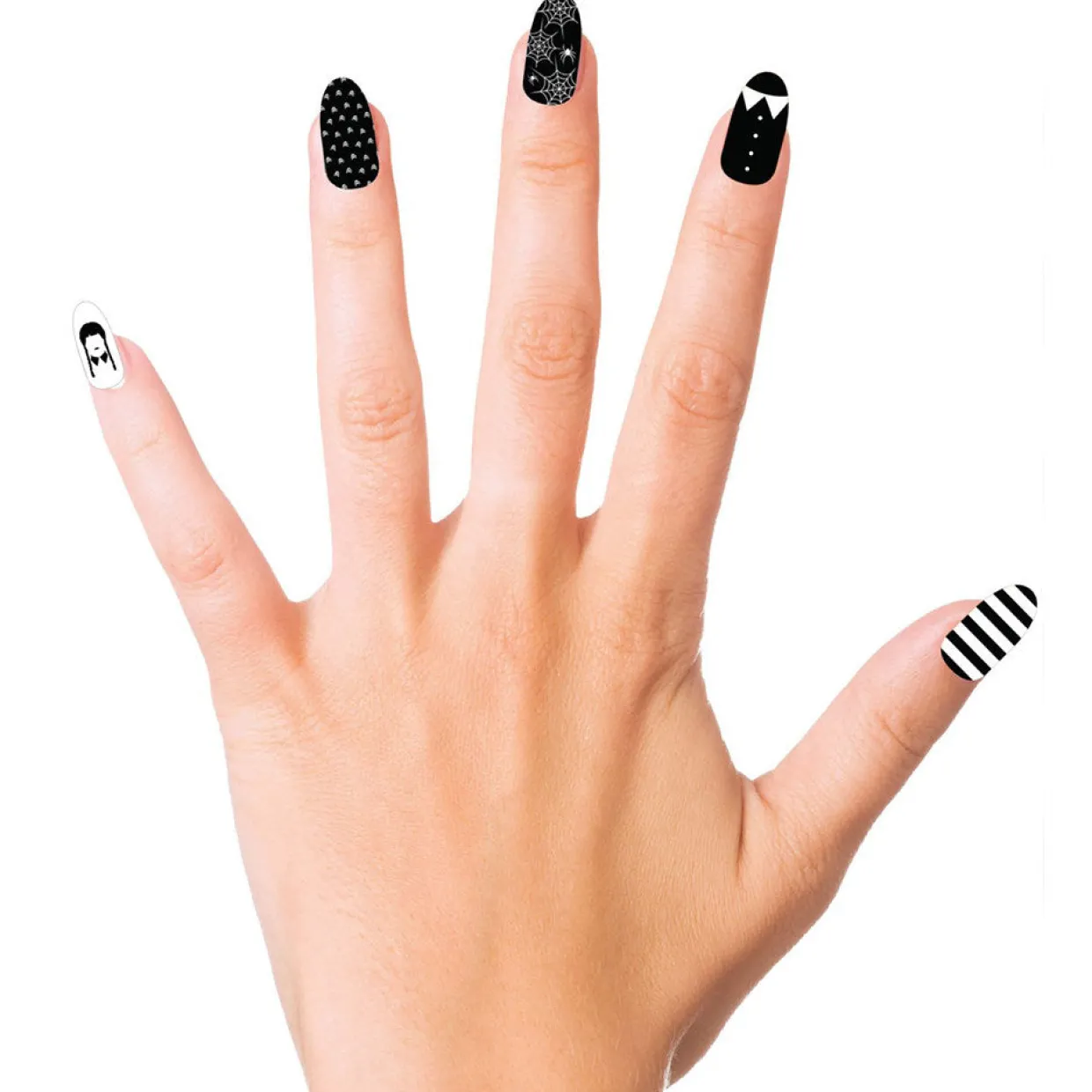 Kit de 12 Uñas de Niña Siniestra