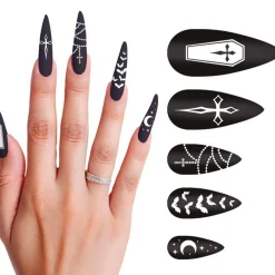 Kit de 12 Uñas de Vampiresa