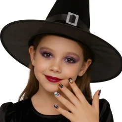 Kit de 12 Uñas Halloween Fantasmas infantil