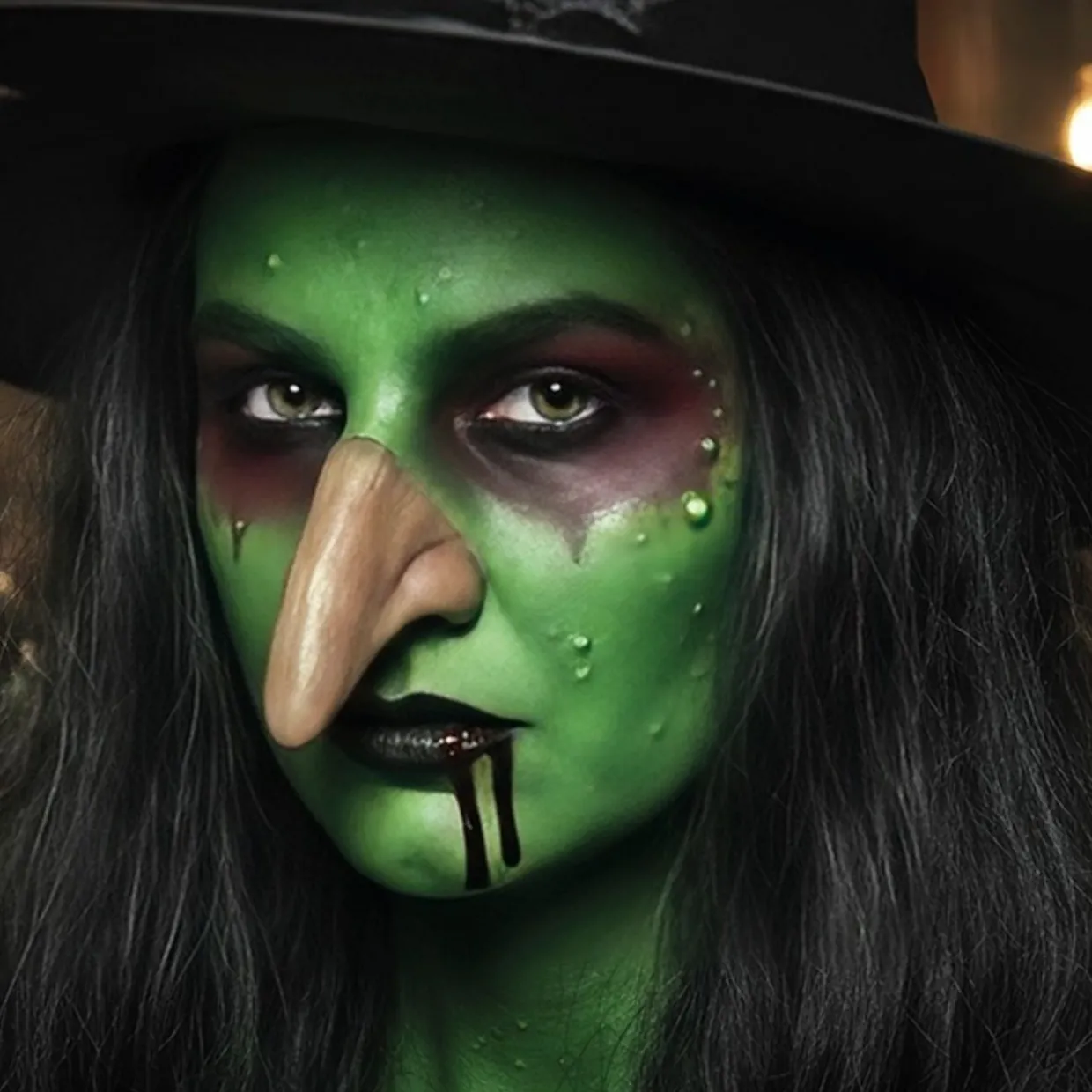 Kit Maquillaje de Bruja con Nariz