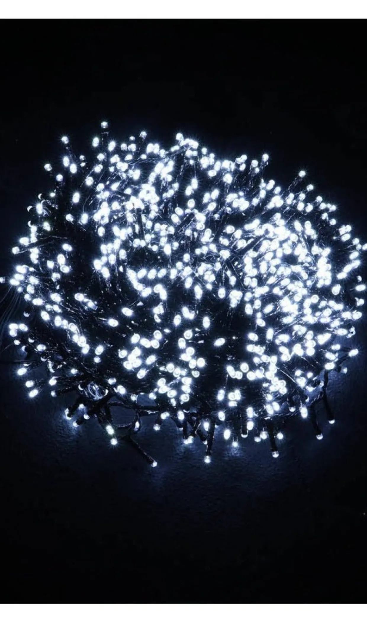 Luces de Navidad 20m Blanco Frío 1000 Led Ext.