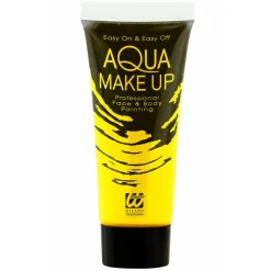 Maquillaje Amarillo Neón