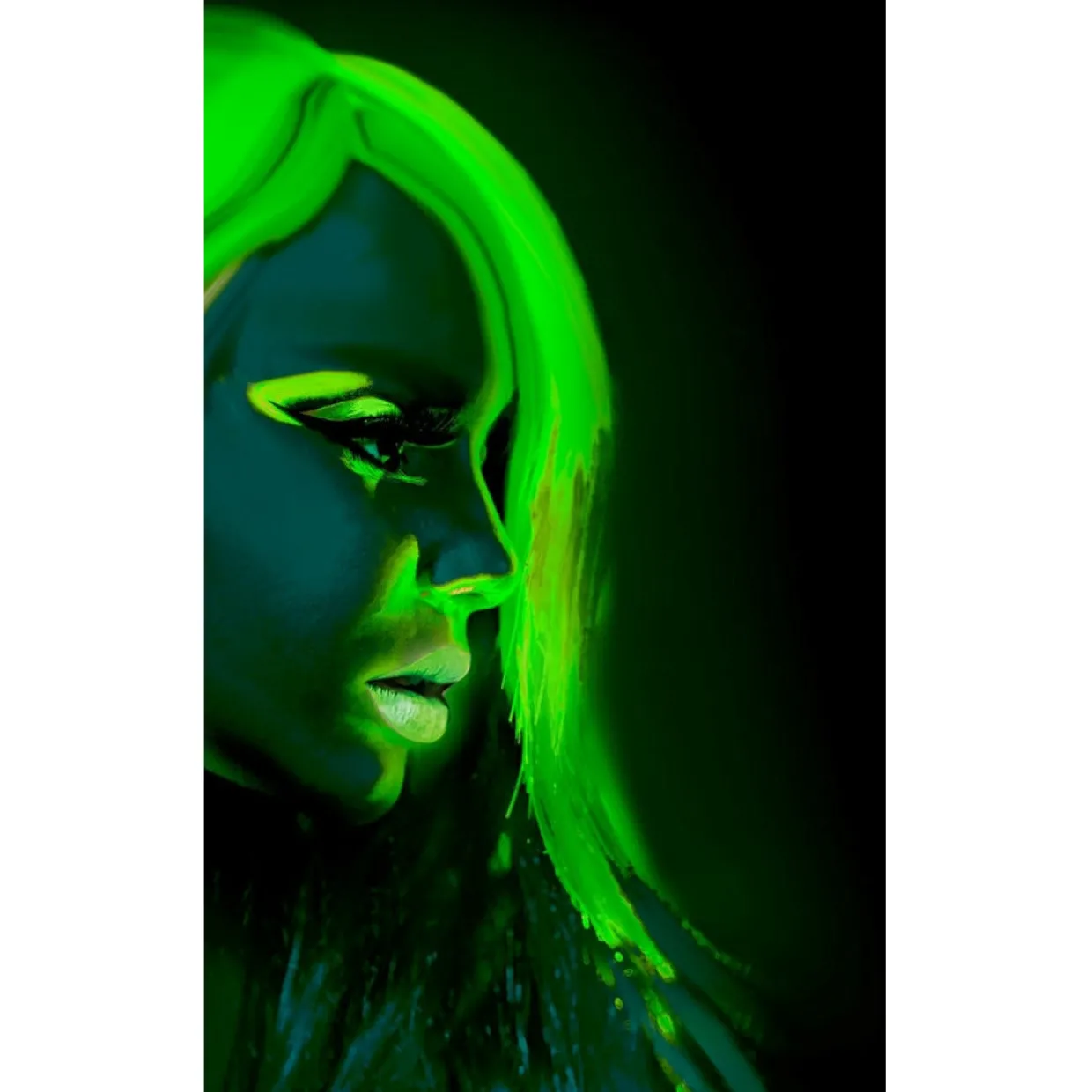 Maquillaje Verde Neón