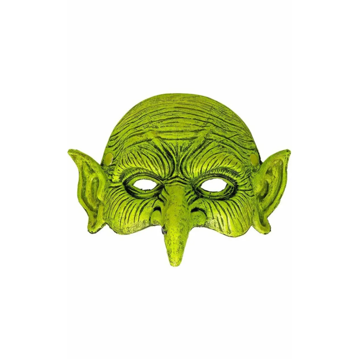Media Máscara de látex Bruja Verde