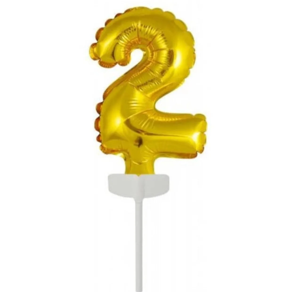 Mini Globo Número 2 Dorado