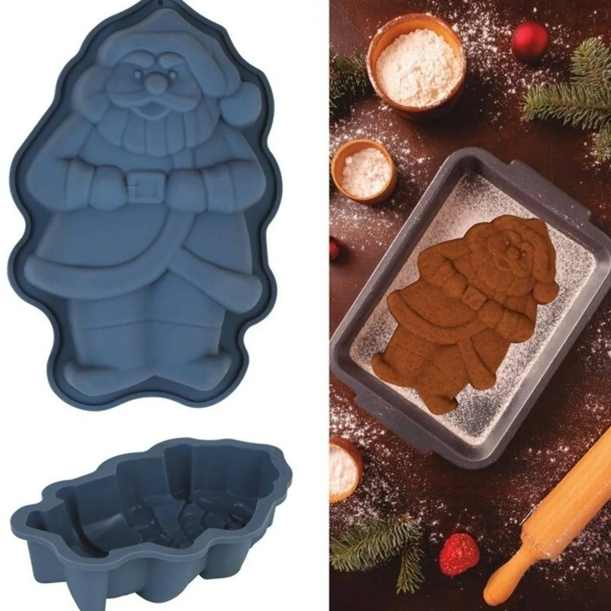 Molde de Pastel Papá Noel