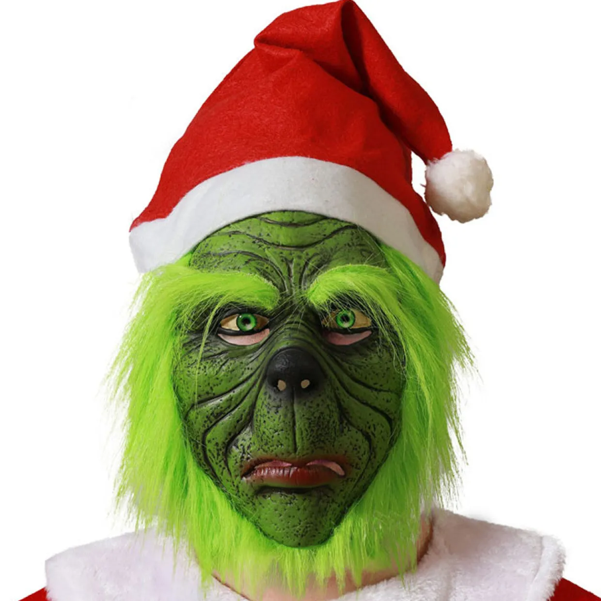 Máscara del Grinch con Sombrero