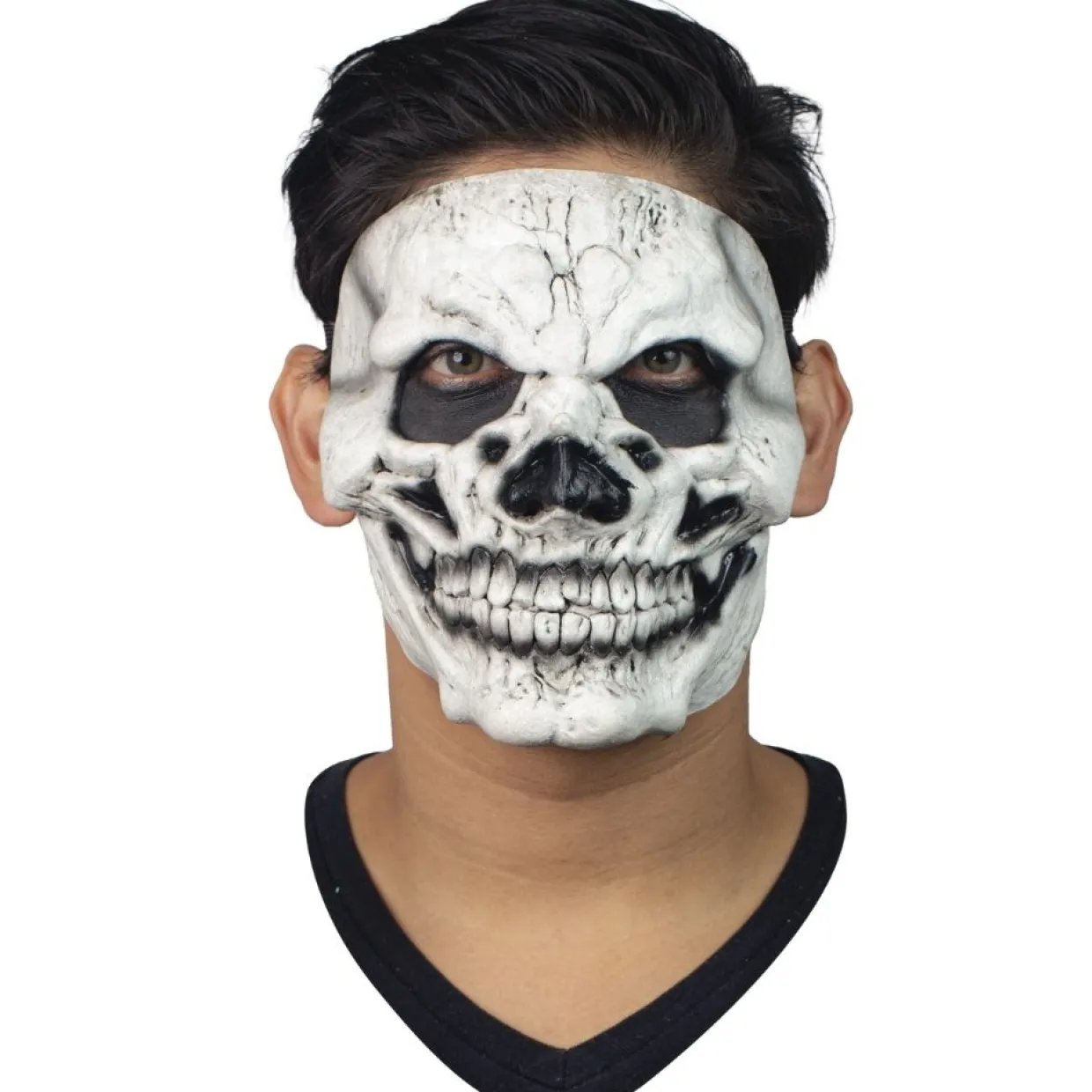 Máscara de látex Calavera Blanca