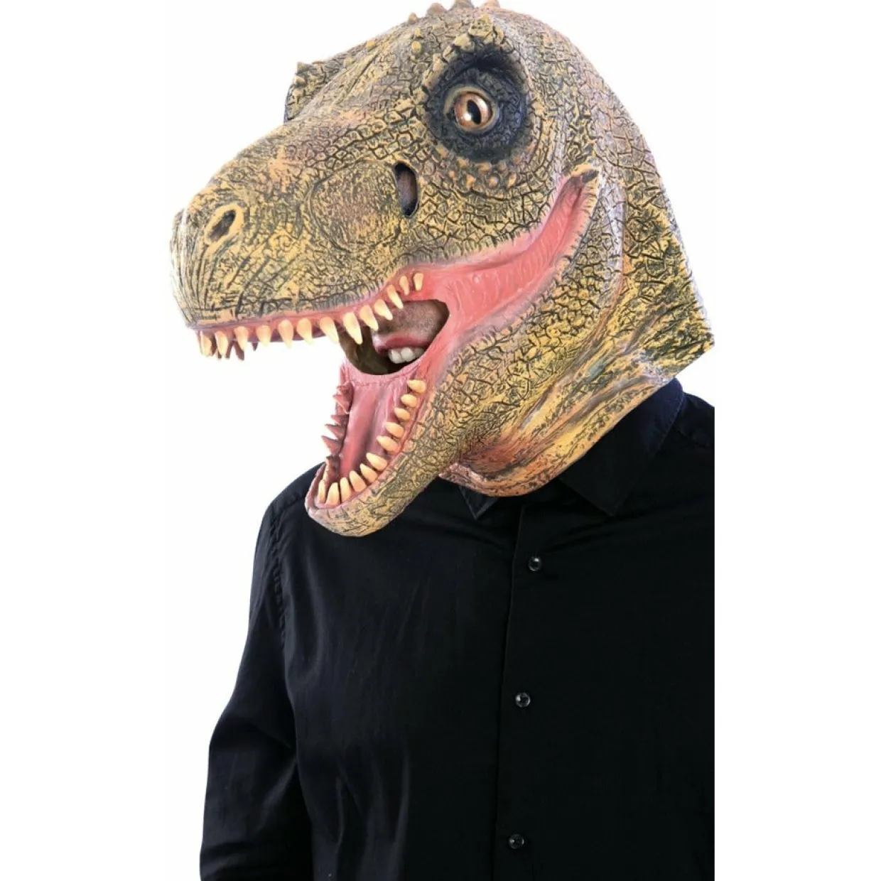 Máscara de látex de Dinosaurio Hambriento