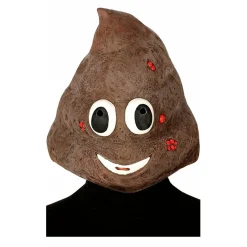 Máscara de látex de Emoticono Caca