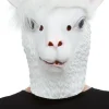Máscara de látex de Llama Blanca