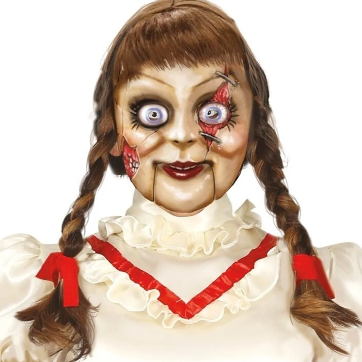 Máscara de látex de Muñeca Annabelle